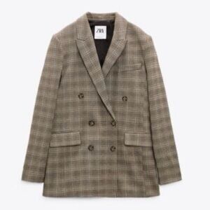 Zara Black and Brown Blazer
